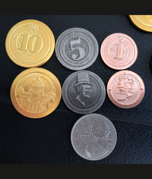 Ensemble de pièces de monnaie en métal - Type industriel