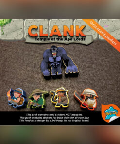 Autocollants pour les extensions Mummy's Curse, Expeditions: Temple of the Ape Lords (Clank!)