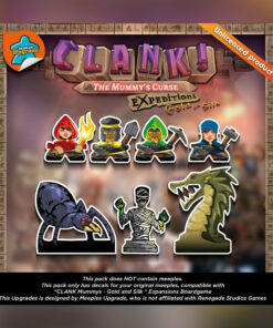 Autocollants pour les extensions Mummy's Curse, Expedition: Gold and Silk (Clank!)