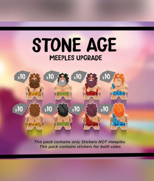 Autocollants pour le jeu de société Stone Age
