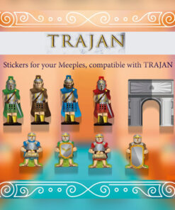 Autocollants pour le jeu de société Trajan