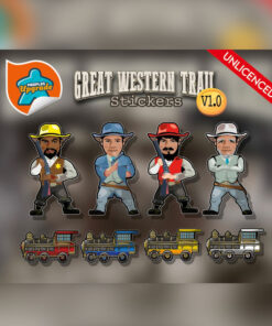 Autocollants pour le jeu de société Great Western Trails (édition 2016)