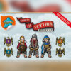 Autocollants pour le jeu de société Raiders of Scythia (Pillards de Scythie) par Meeples Upgrade