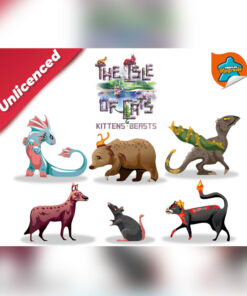Autocollants pour l'extension Kittens + Beasts du jeu The Isle of Cats (Meeples Upgrade)