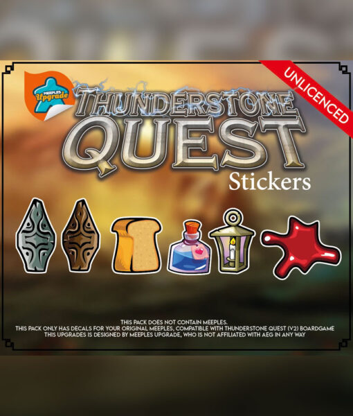 Autocollants pour le jeu de société Thunderstone Quest par Meeples Upgrade